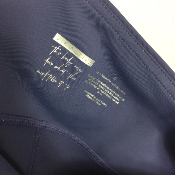 Vie Active Lulu Colorblock High Rise Full Leggings Small - Picture 6 of 14